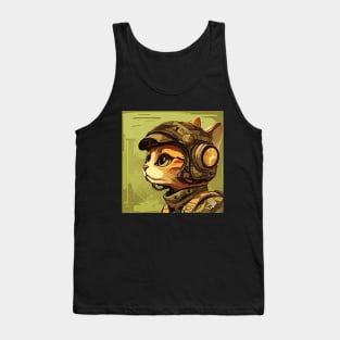 cute solider cat Tank Top